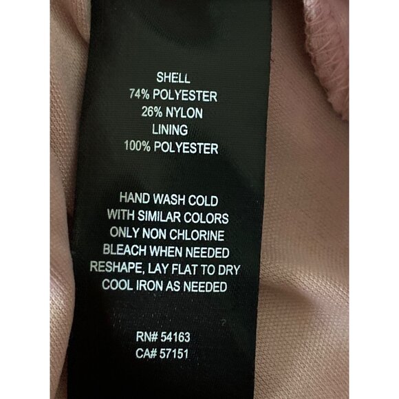 Jessica Howard Womens Pink Lace Shift Dress 3/4 Sleeve Size 10 - Picture 10 of 10